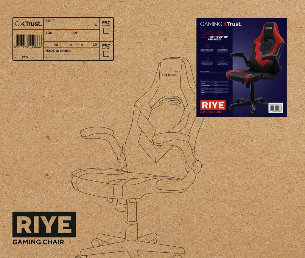 Chaise de jeu pour PC et Console Trust GXT 703R RIYE - Confort et Setup - 11