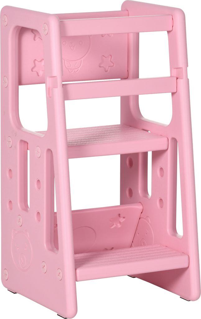 HOMCOM Lernturm Kinder-Tritthocker, Montessori Lernturm mit Produktbild 