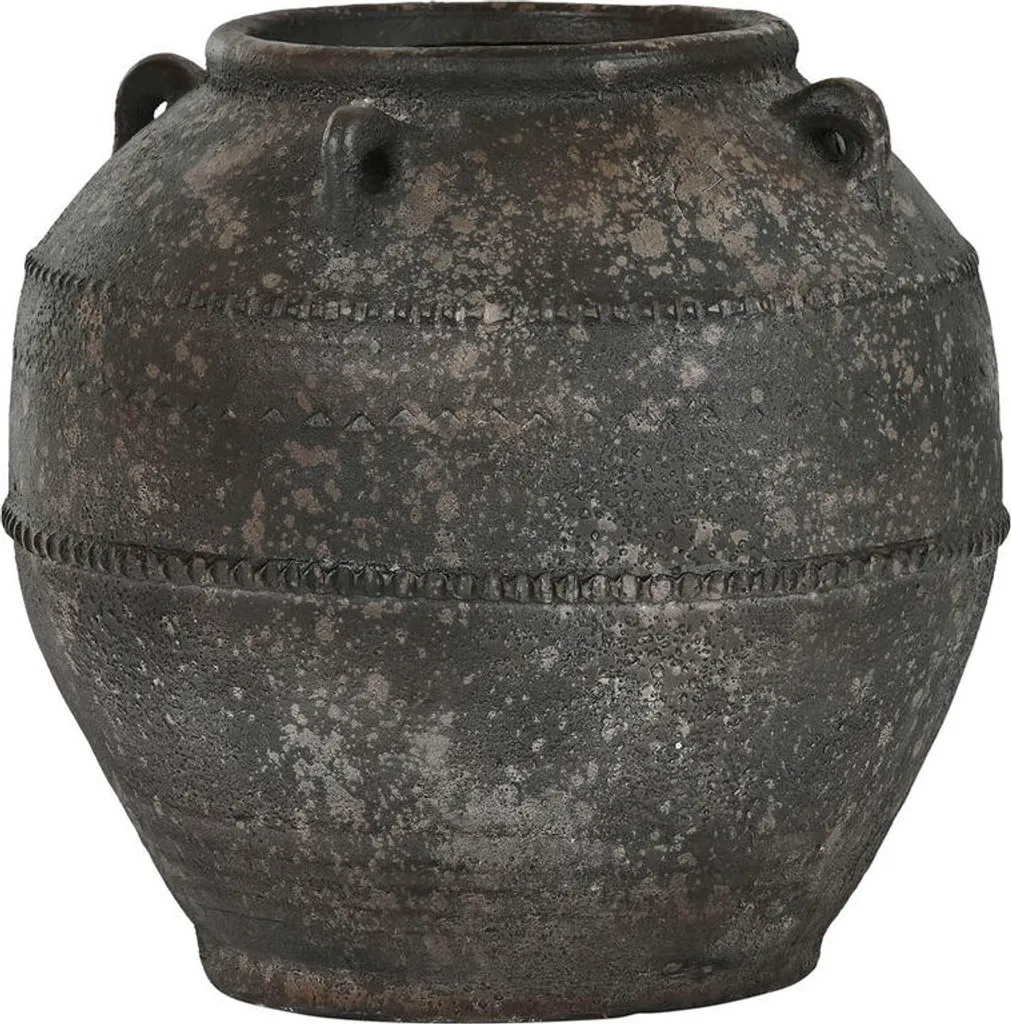Vase Home ESPRIT Marron en Céramique 45x45x40 cm - Objet Déco Design