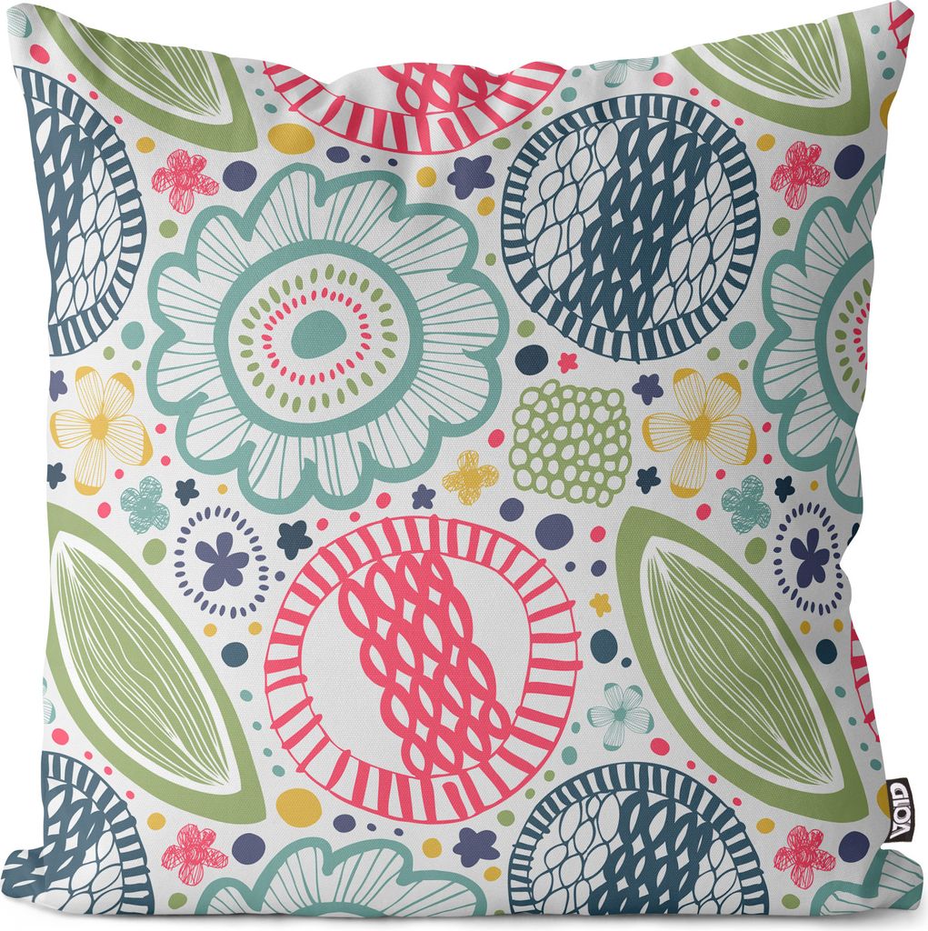 VOID Blumen Kinder Zeichnung Spiel Kissenbezug Kissenhülle sofa couch wohnzimmer dekoration wasserfest Outdoor Garten Kissen bezug deko