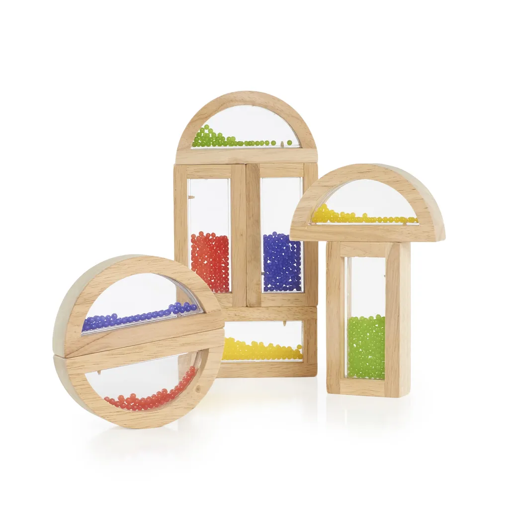 Rainbow Block Beads GuideCraft avec Inserts Colorés Translucides 24pc - 6