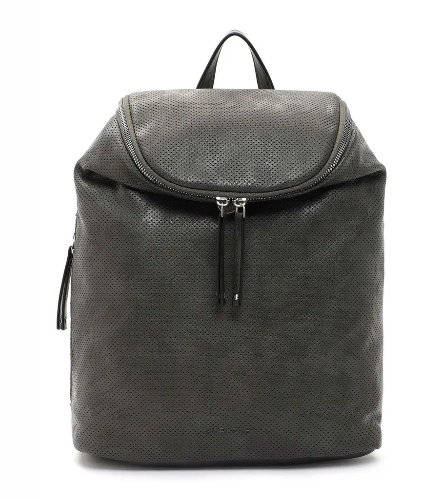 Sac à dos femme pour ordinateur portable SURI FREY Vany en similicuir gris