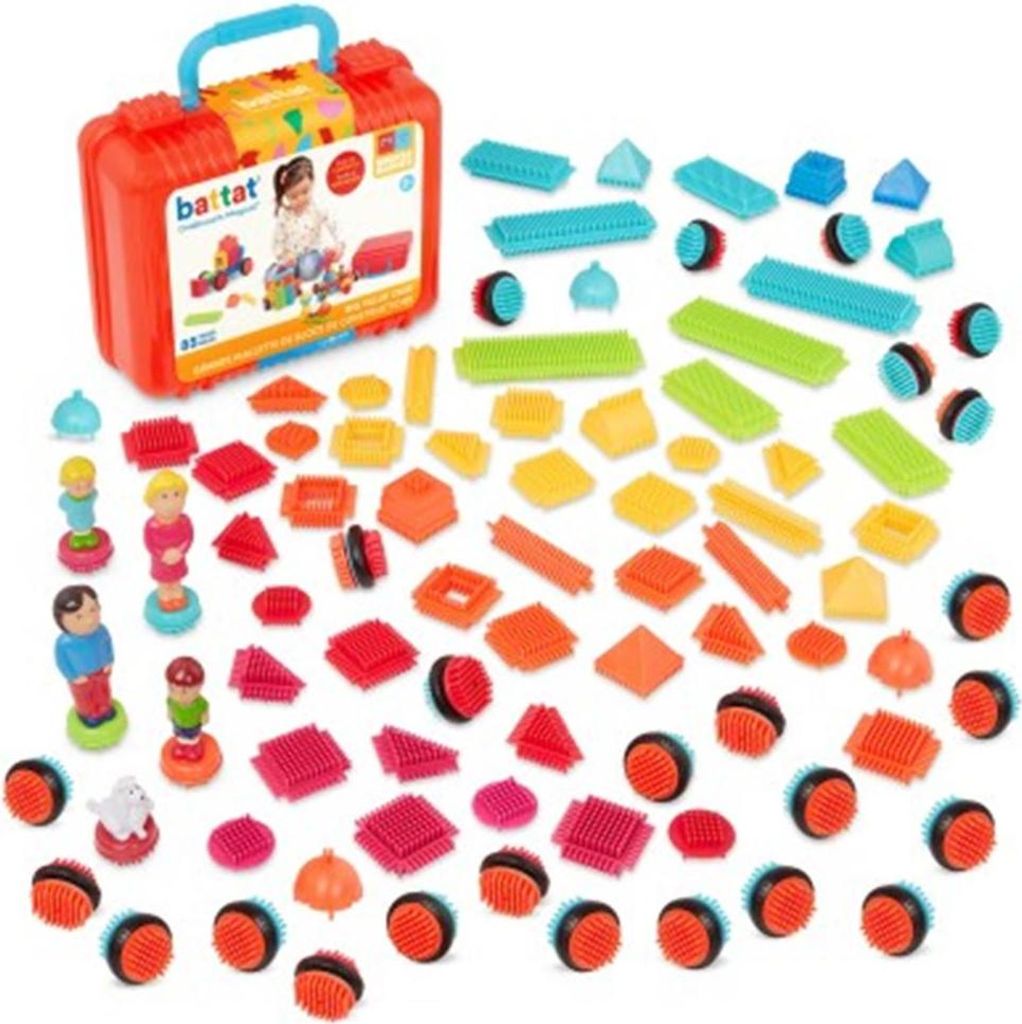Bristle Blocks Bausteine - 85-teilig im Koffer mit Figuren Produktbild 
