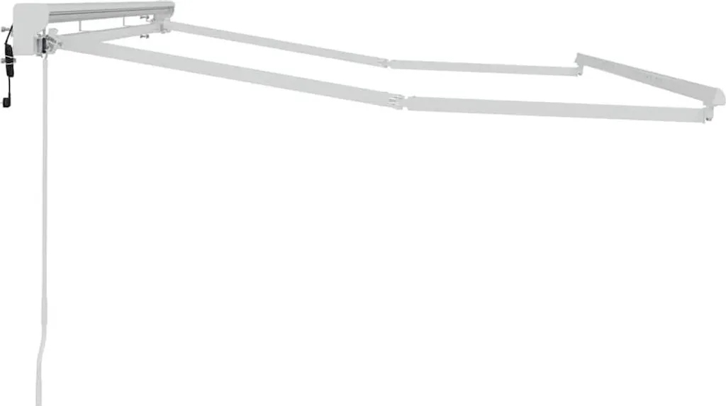 Structure store banne pour terrasse 3,5 x 2 m blanc en acier rigide