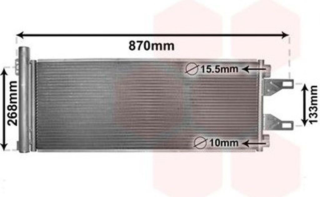 Van Wezel Klimakondensator + Trockner für Citroen Jumper Produktbild 