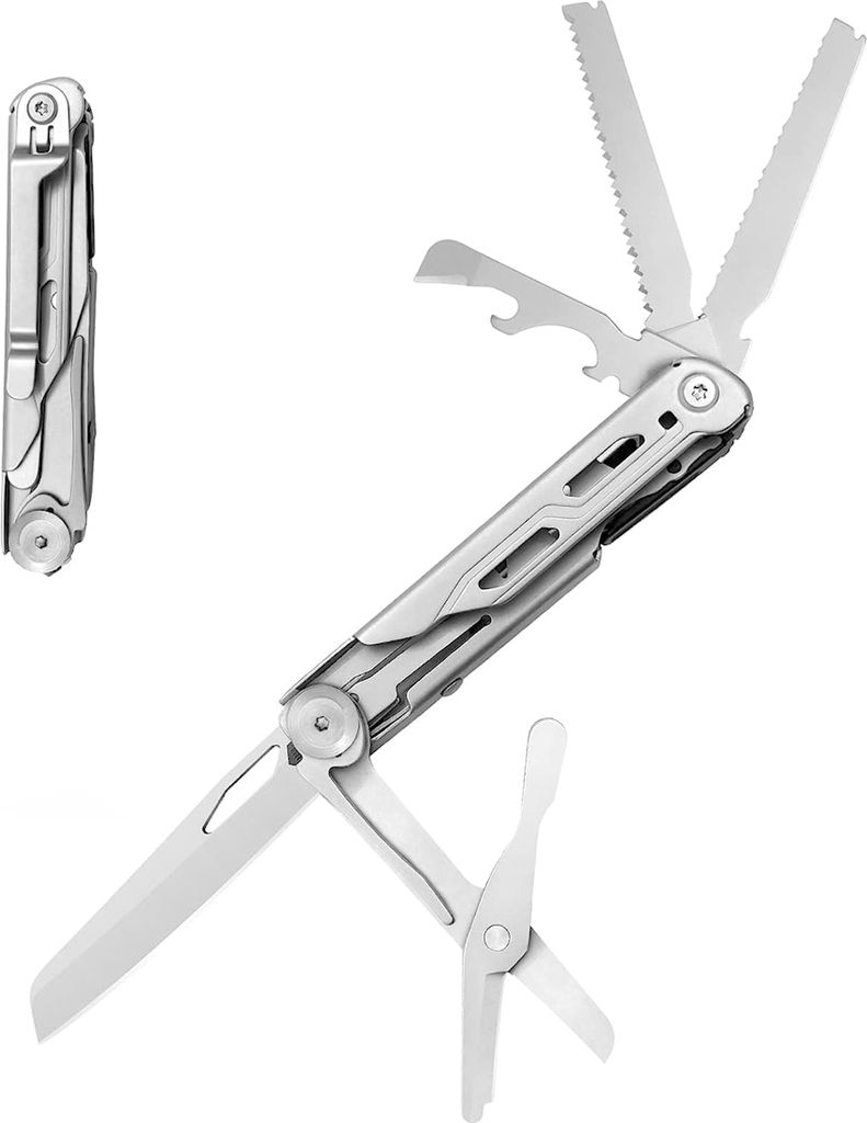 tobilu 8X1 Full-Steel Multitool – 8 in 1 Multifunktions-Taschenmesser aus Edelstahl