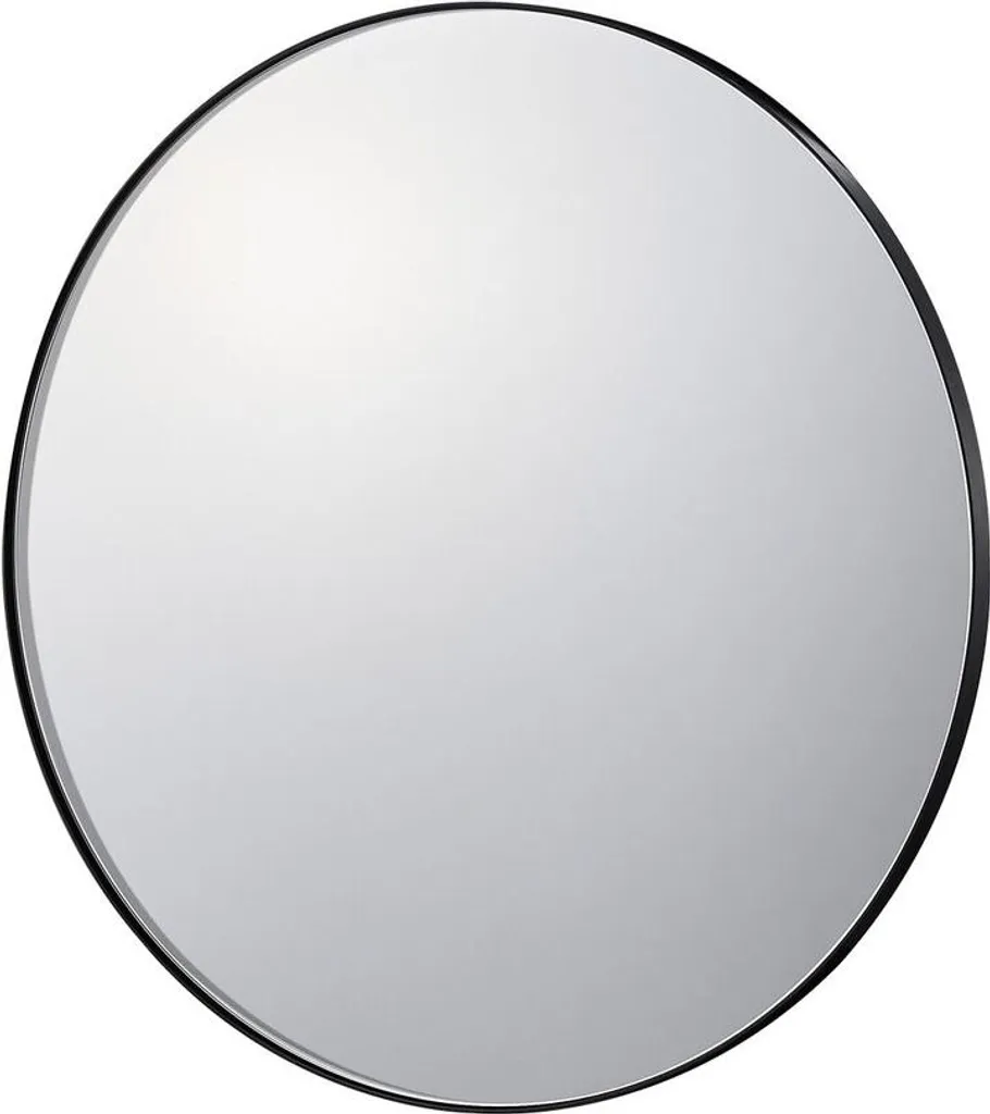 Miroir de salle de bain rond 76cm cadre alu pour décoration moderne