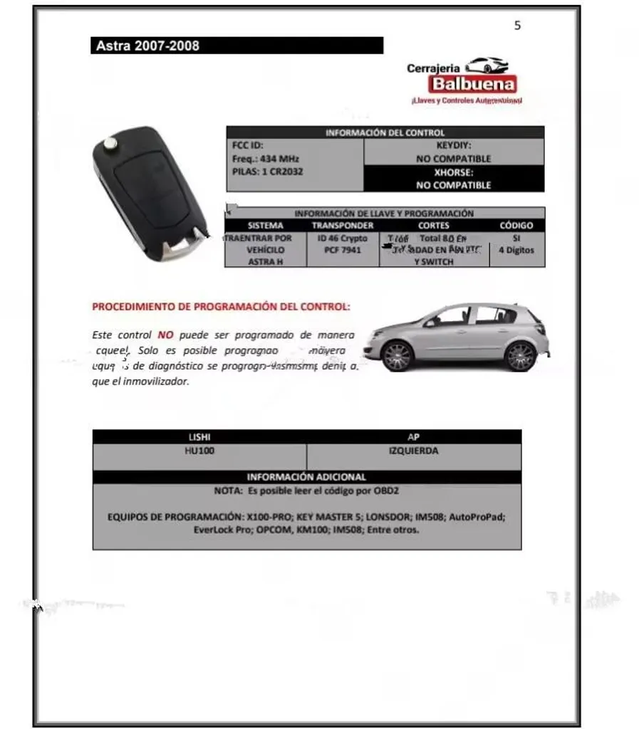 Guide serrurerie automobile recherche rapide PDF par e-mail complet - 5