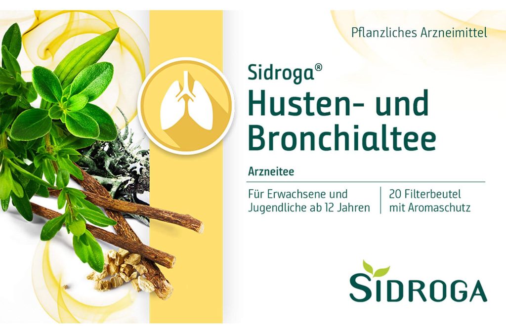 Sidroga Čaj na kašel a průdušky, 20 ks. Filtrační sáčky Obrázek produktu 