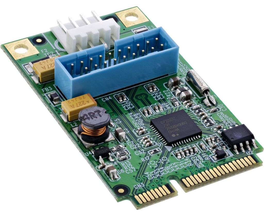 InLine Mini-PCIe Karte, 2x USB 3.0, Mini PCI Express, USB Produktbild 