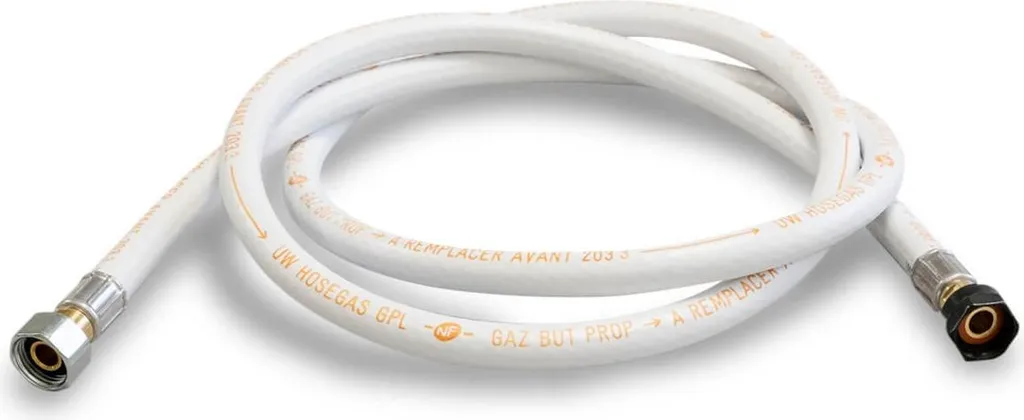 Tuyau de raccordement gaz 2m pour cuisinière et plaque butane ou propane