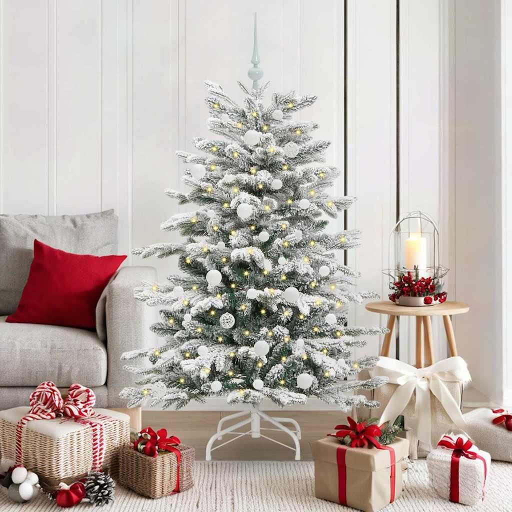 "im Sonderangebot"Künstlicher klappbarer Weihnachtsbaum - CLORIS - Tannenbaum - Weiß 150cm PE und PVC NEU862085 - Künstliche Weihnachtsbäume