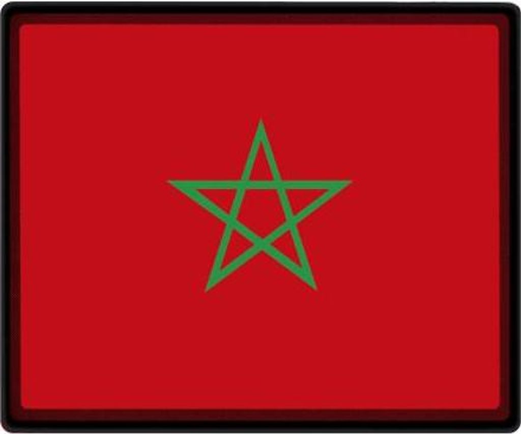 Mousepad Mauspad mit Motiv - Marokko Fahne Fußball Fußballschuhe - 82103 - Gr. ca. 24 x 20 cm