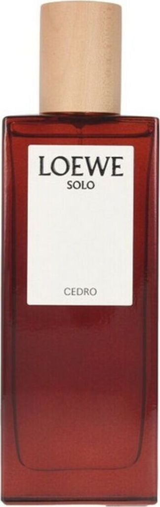 A bottle of Loewe Solo Cedro Eau de Toilette for men.