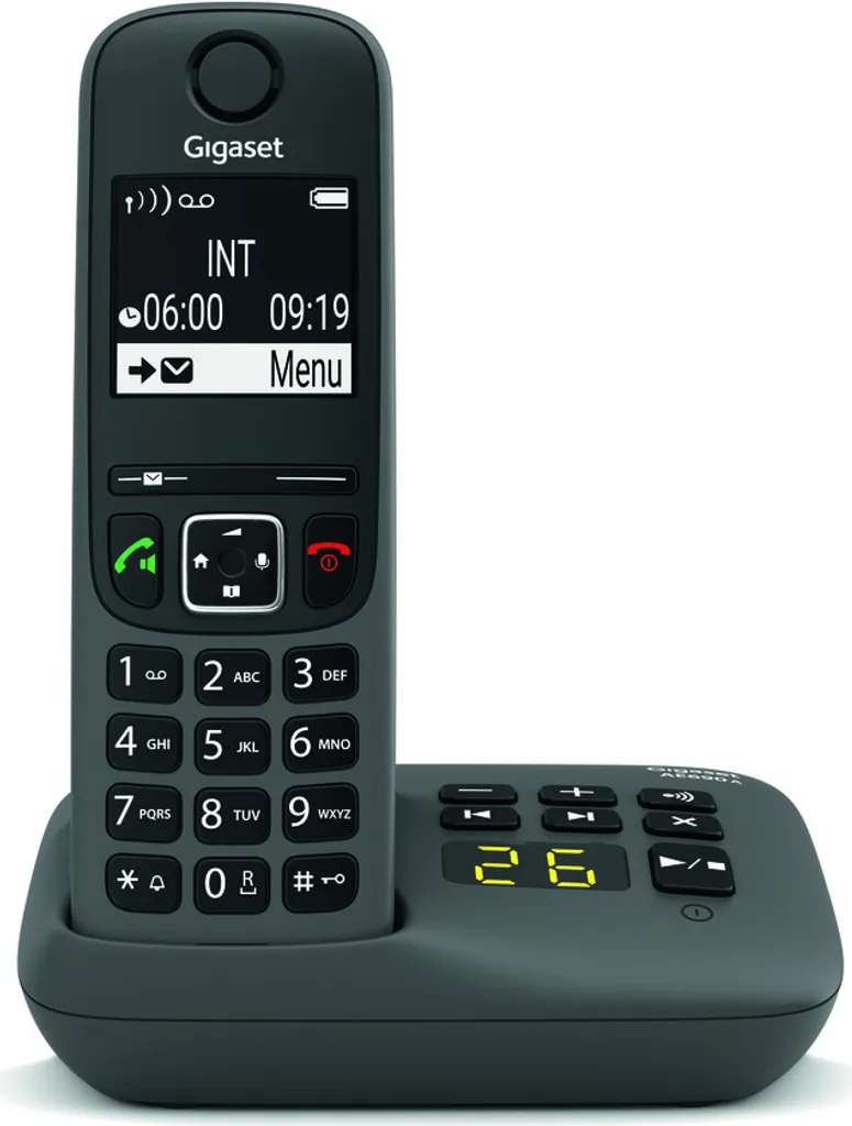 Gigaset AE690A Duo Anthracite : Téléphone sans fil avec répondeur intégré
