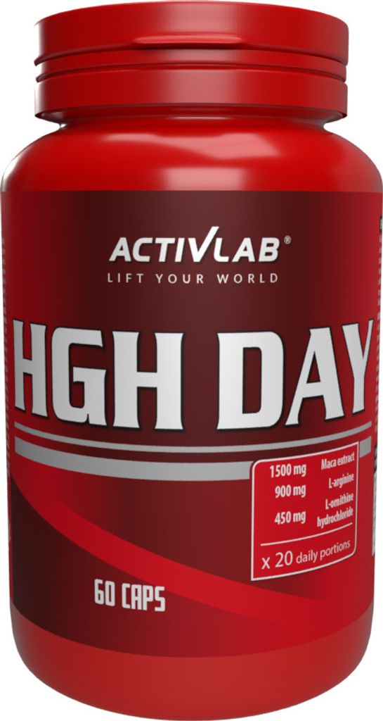 ACTIVLAB HGH DAY 60 Kapseln, Maca-Extrakt mit Ornithin und Arginin, Zink