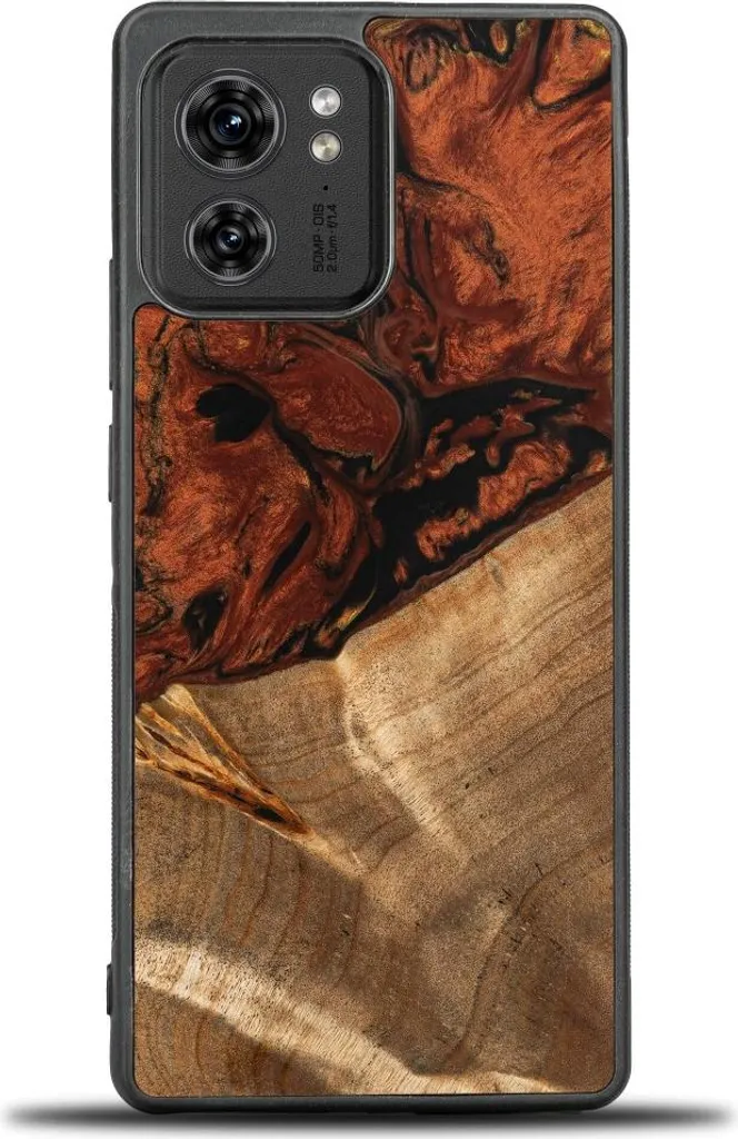 Cover Bewood Motorola Edge 40 in Legno e Resina 4 Elementi Fuoco - 1
