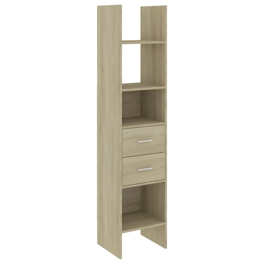 Bibliothèque Colonne pour Petit Espace Chêne Sonoma - Rangement 180 cm