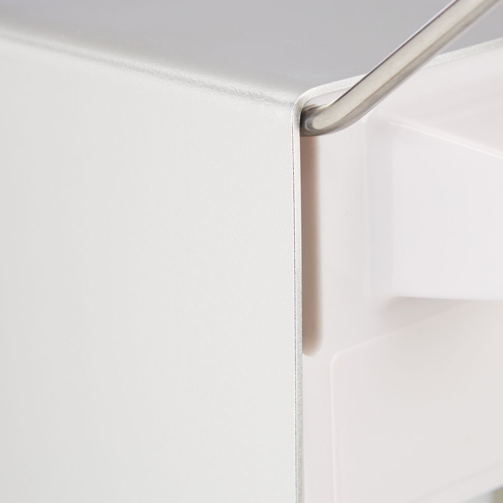 relaxdays Desinfektionsspender 10024242_0 silber Kunststoff Produktbild 7