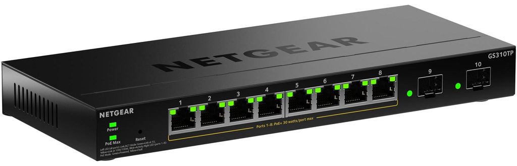 NETGEAR GS310TPv2, Zarządzany, L2/L3, Gigabit Ethernet Zdjęcie produktu 