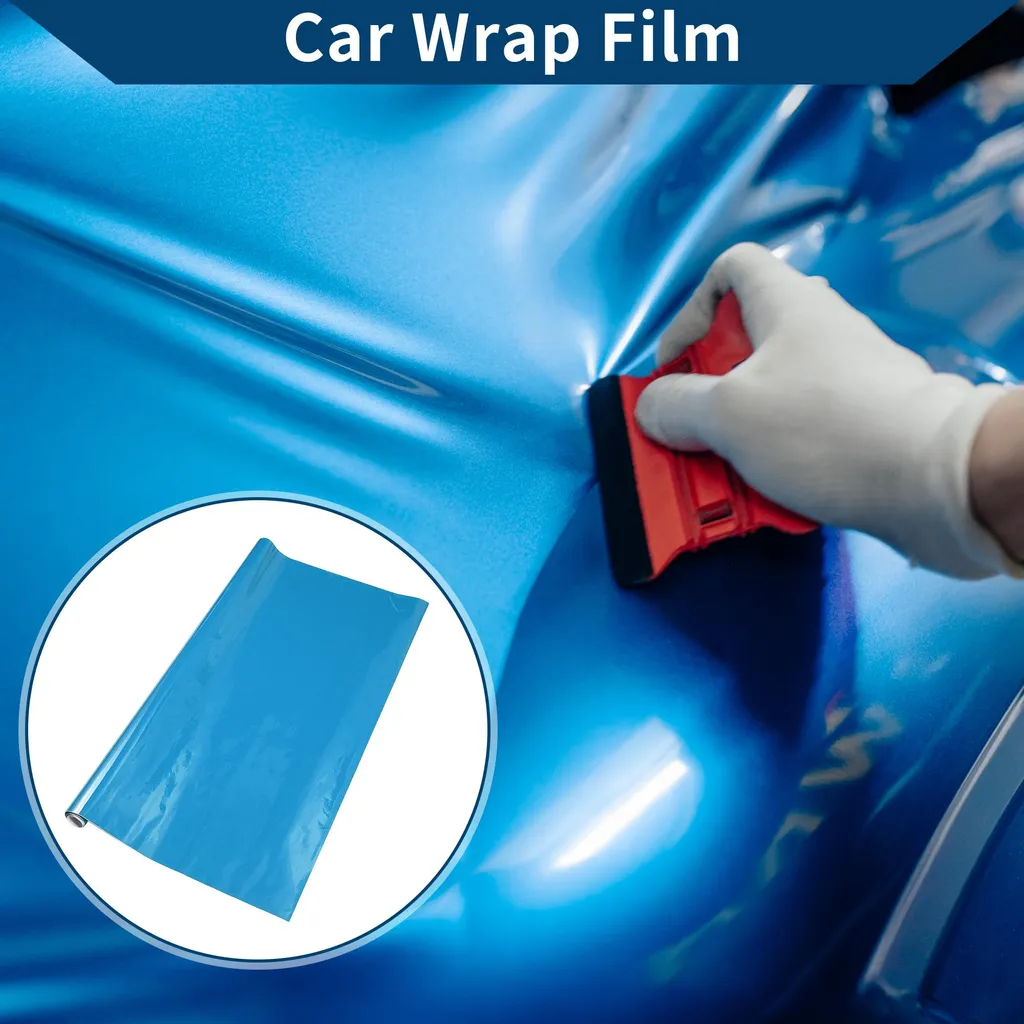 Film de Protection Bleu contre Rayures Voiture - Vinyle PVC 122x152cm