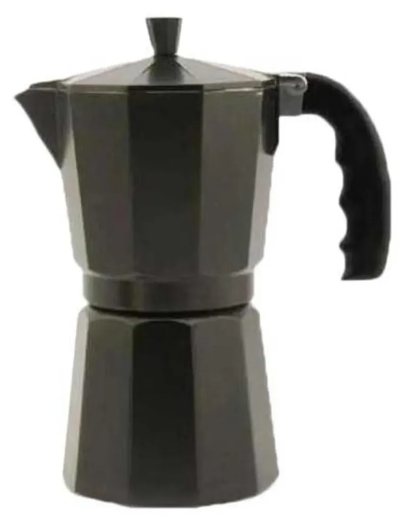 Cafetière Moka Italienne Orbegozo Noire 6 Tasses en Aluminium Durable