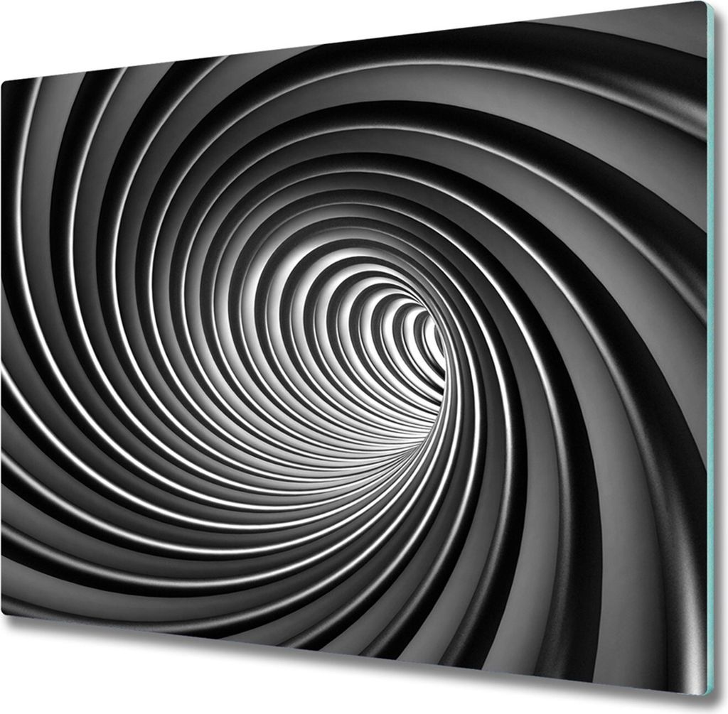 Glas Herdabdeckplatte 60x52 cm Spritzschutz Glasabdeckplatte Schneidebrett Wirbel Abstrakt