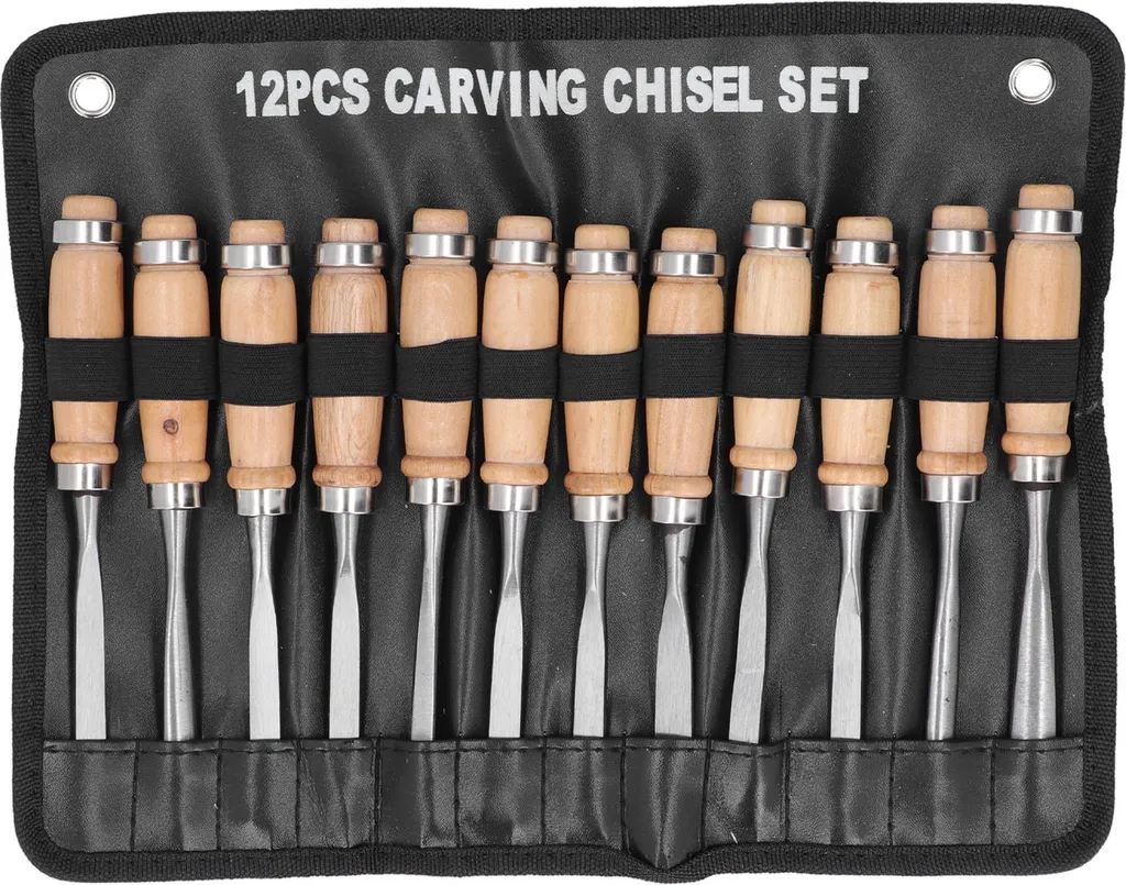Kit 12 ciseaux à bois 8 pouces pour rainurage et tournage précis