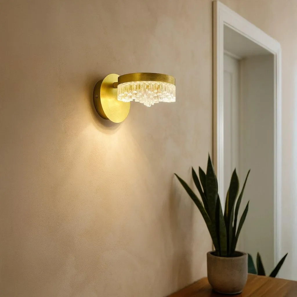 Lampe murale design dorée LED PRECIOSA éclairage d'intérieur moderne