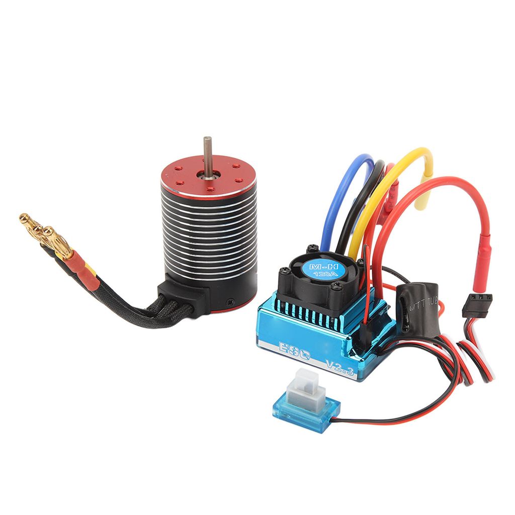 RC Brushless Motor ESC Set,3650 Brushless Motor 120A ESC Set,3650 Brushless Motor ESC Combo Set,RC Brushless Motor ESC Combo,Wasserdichter Motor ES...