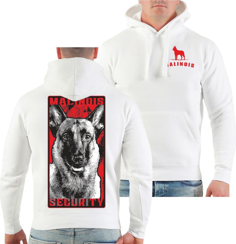Herren Kapuzenpullover Malinois Security