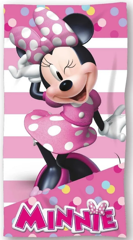 Minnie Mouse Ręcznik Plażowy Disney - Oficjalny Produkt Cotone dla Fanów