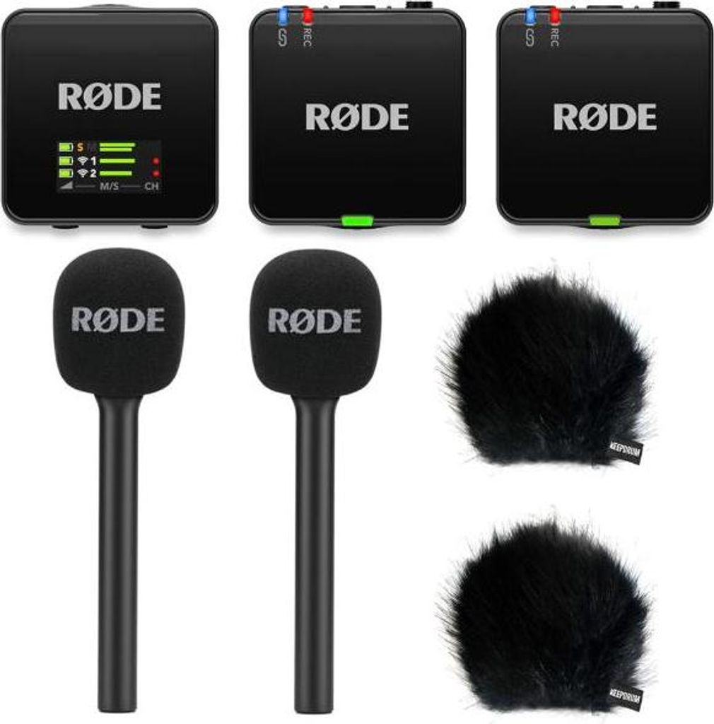 Rode Mikrofon-Funksystem Wireless GO Gen 3 Interview Set 2 BK