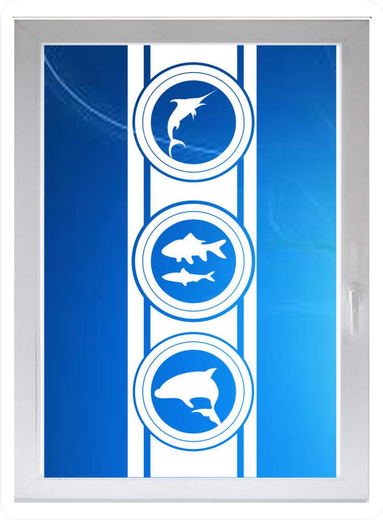 INDIGOS UG - Unterwasser - Farbe: weiss - 116x34 cm - Sichtschutzfolie - Fensterfolie - Glasdekorfolie - für die Küche, Unterwasser ans Fenster