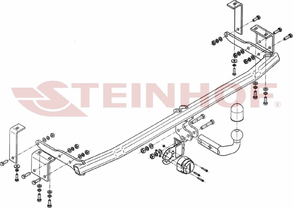 Z547124 Anhängerkupplung passend für MERCEDES Citan 2013-2021 starr