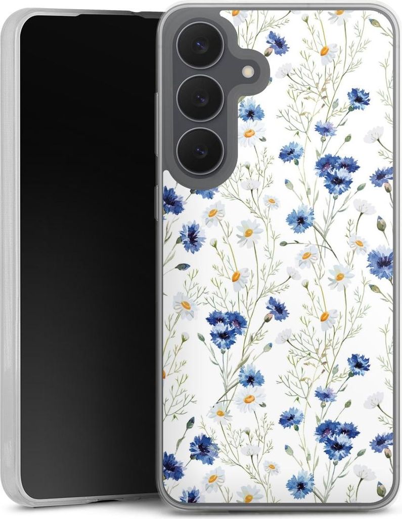 DeinDesign Slim Hülle für Samsung Galaxy S25 FE Silikon Case Ultra Dünn Handyhülle Blume Blumen Muster