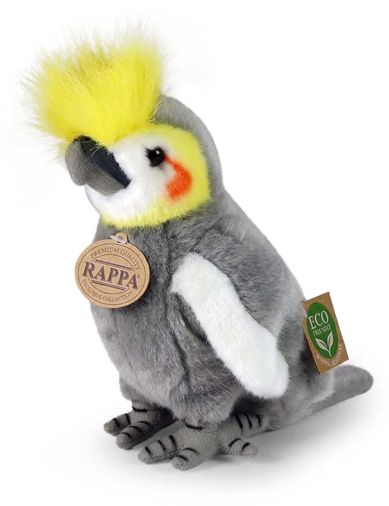 Peluche Perroquet Cockateel 18 cm : Cadeau Idéal pour Enfant et Bébé