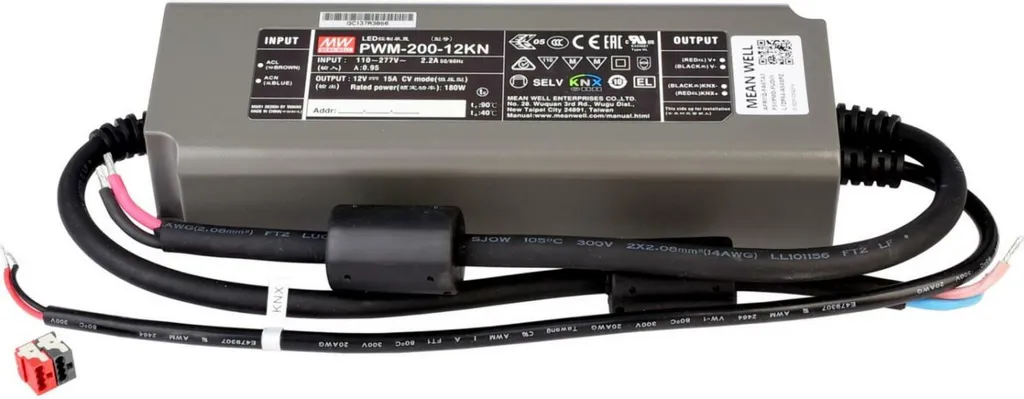 Alimentation LED Dimmable 12V 200W Meanwell PWM-200-12KN Courant 16,6A