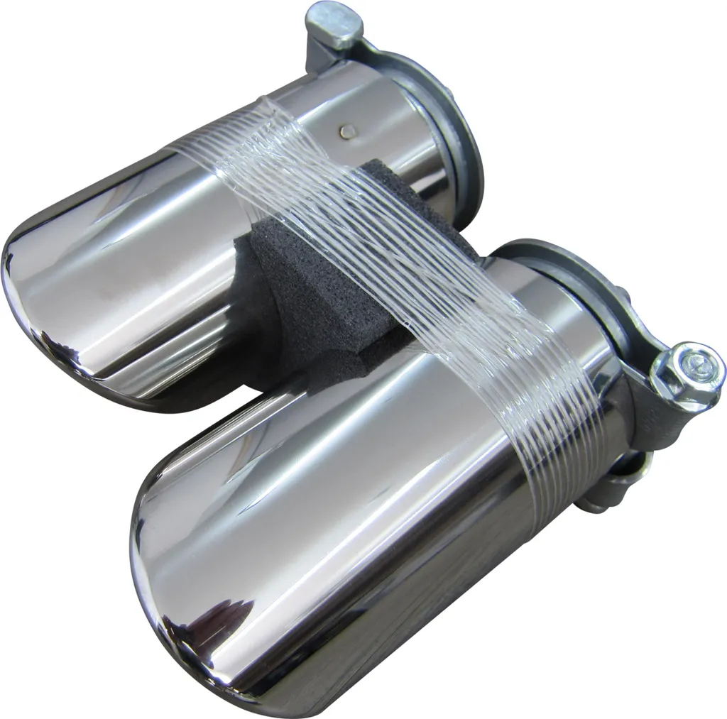 Tuyaux échappement inox 50mm : remplacez vos embouts rouillés - Lot de 2