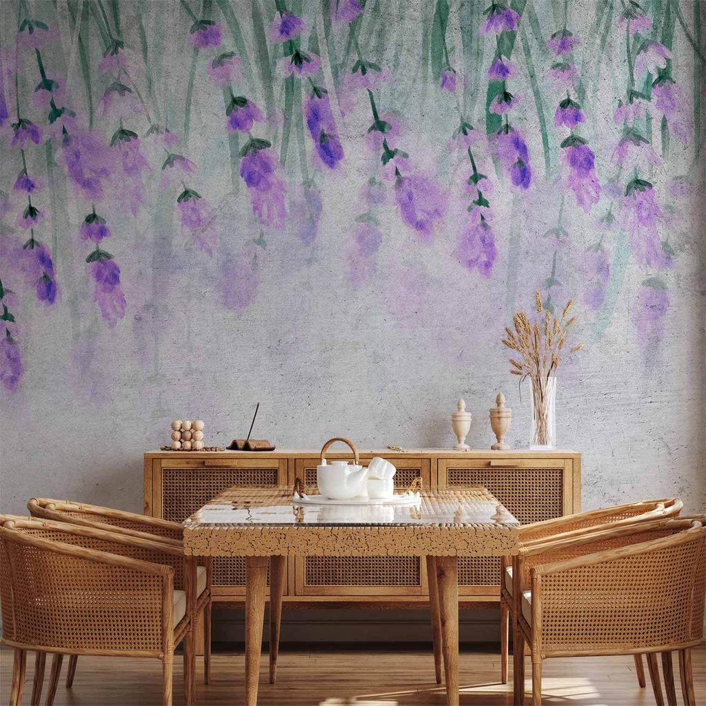 Vlies Fototapete - Lavender Breath - Second Variant 350x256 cm Blumen b-A-10043-a-b