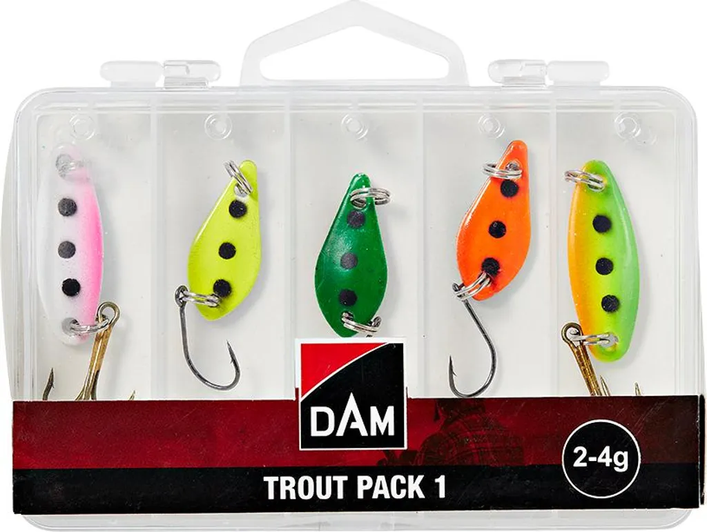 Cuillères pour Pêche à la Truite DAM Trout Pack 1 Mix 2g à 4g