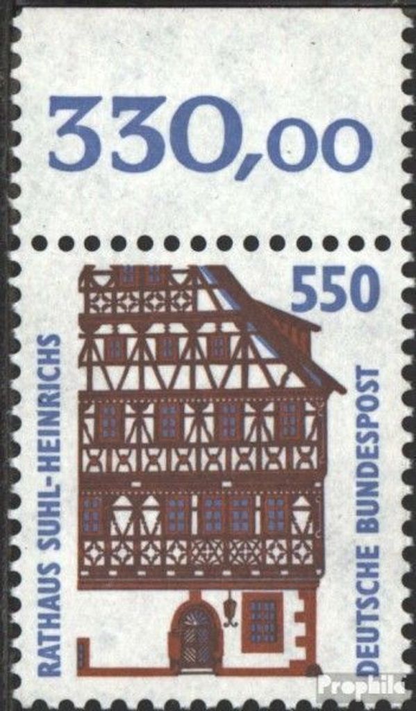 Briefmarken BRD (BR.Deutschland) 1994 Mi 1746OR Oberrandstück (kompl.Ausg.) postfrisch Sehenswürdigkeiten