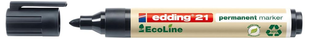 Edding 4-21001 21 Marqueur permanent EcoLine - 1,5 - 3 mm, Image du produit 