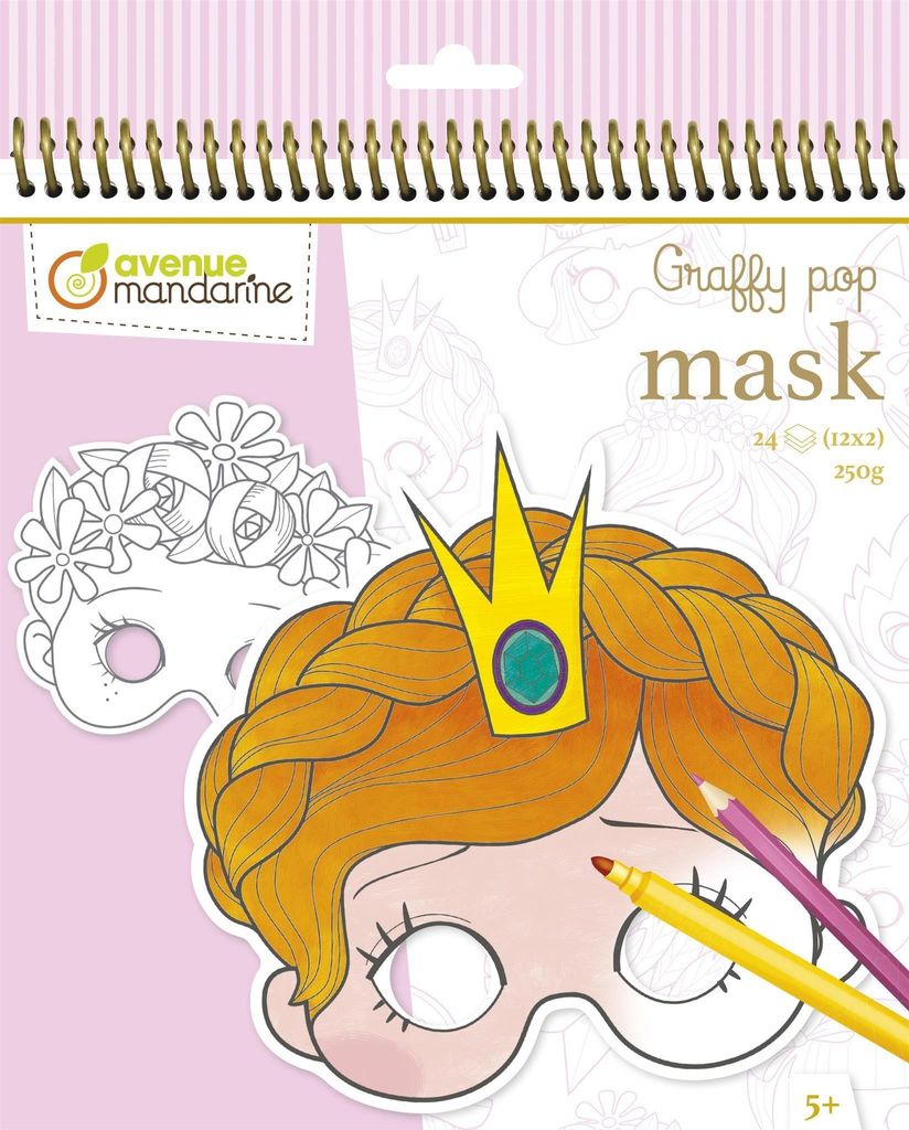 avenue mandarine Maskenmalbuch "Girl"