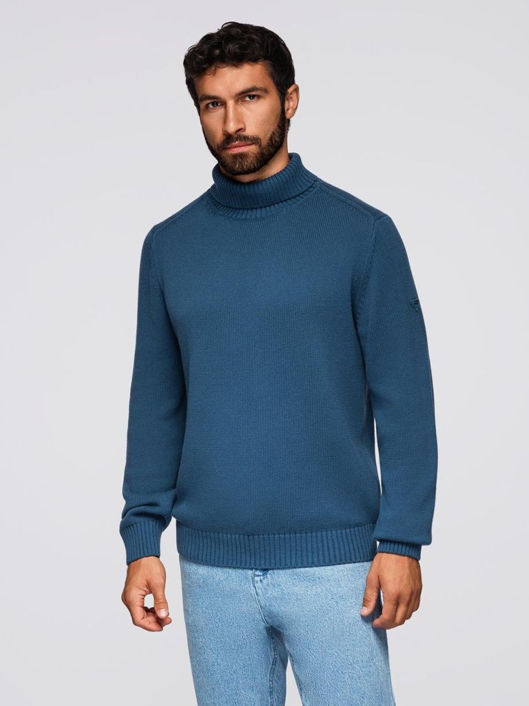 Ombre Clothing Rollkragenpullover für Männer Irron dunkelblau XL