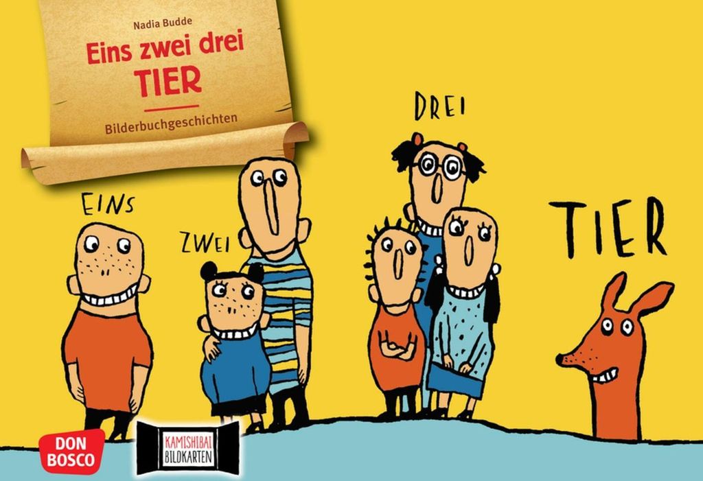 Eins Zwei Drei Tier. Kamishibai Bildkartenset