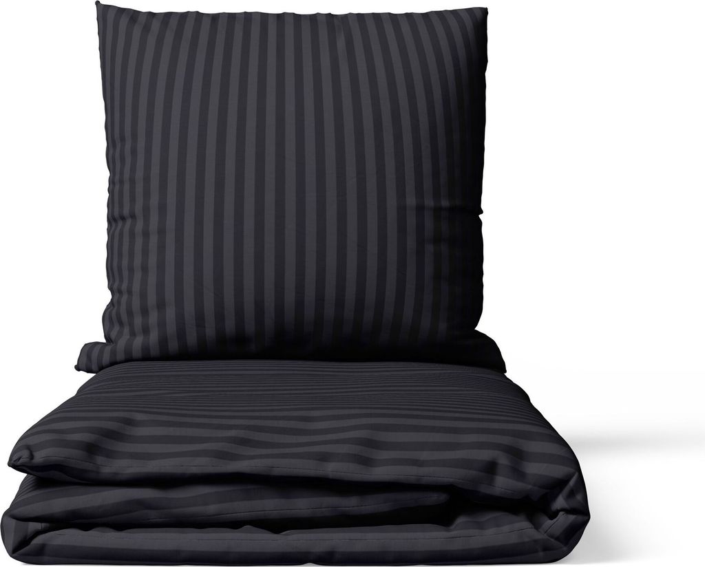 2-tlg Premium Damast Bettwäsche 135x200 + 80x80 cm mit YKK Produktbild 