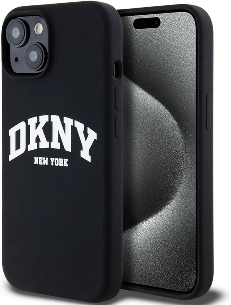 Custodia Rigida DKNY iPhone 15 14 13 MagSafe Silicone Liquido