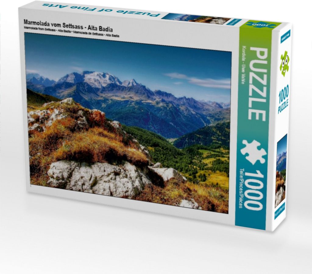 Calvendo Marmolada vom Settsass - Alta Badia 1000 Teile Puzzle quer 640x480mm, ; 7356095