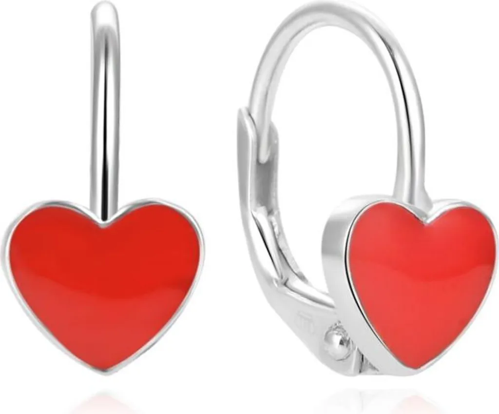 Boucles d'oreilles cœurs argent 925 AGUC1290DL - Bijou cadeau romantique